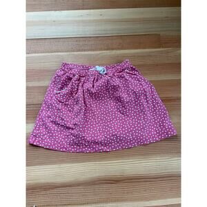 Hanna Andersson pink polka dot jersey skirt girl size 110 5